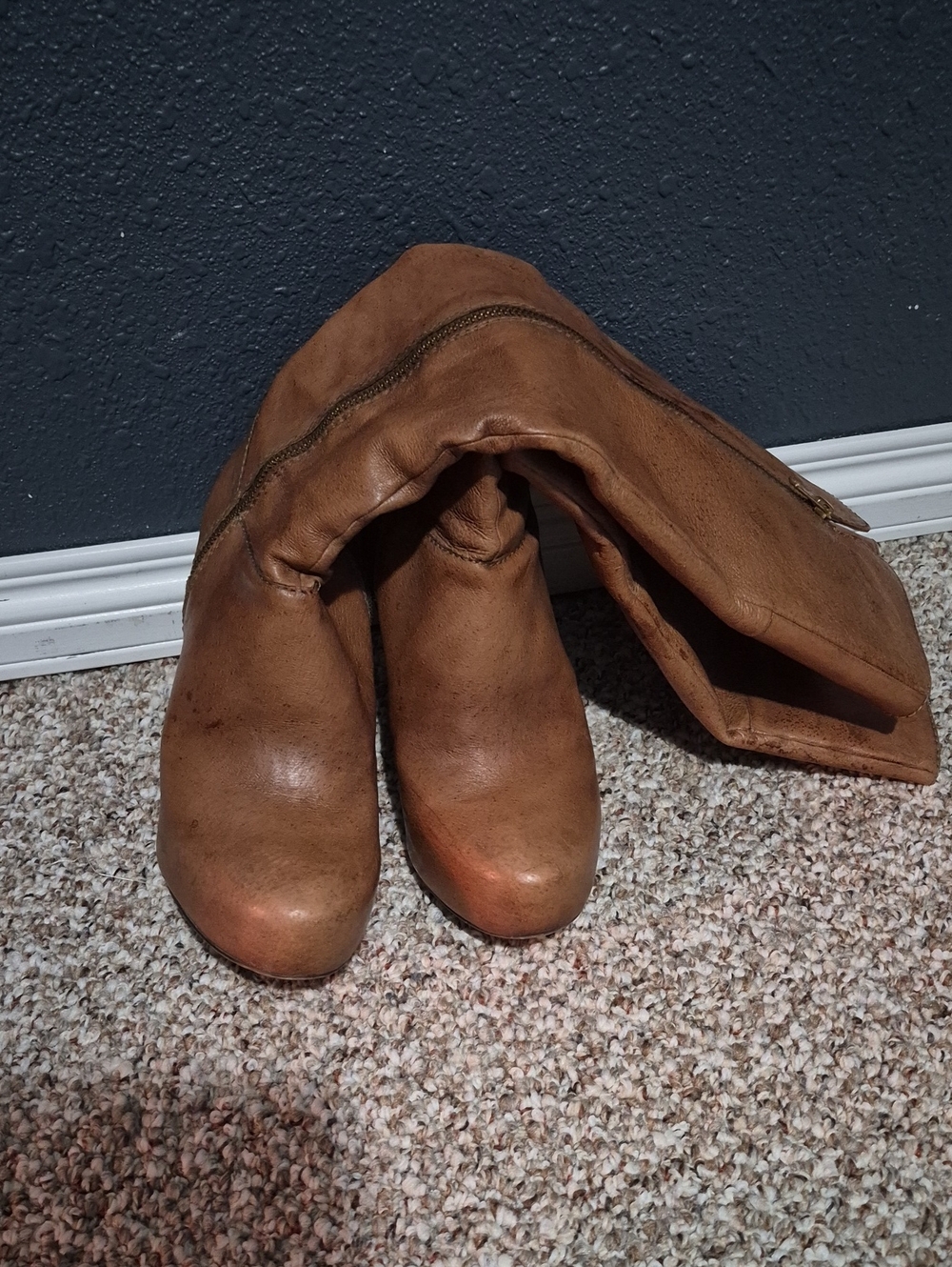 Knee high platform boots